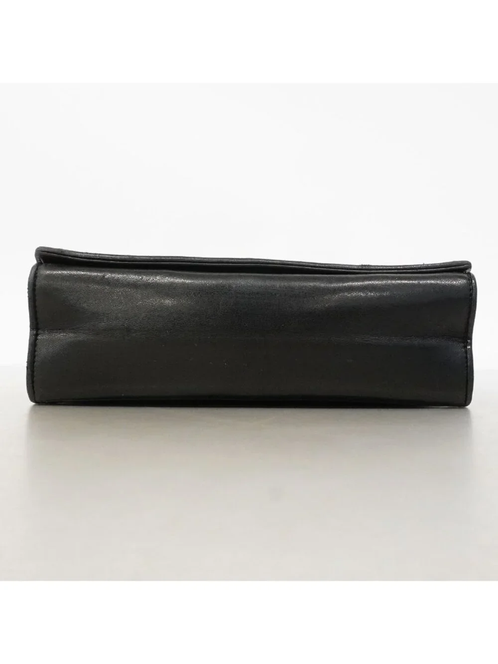 Chanel Shoulder Bag Quilted Lambskin Black Gold